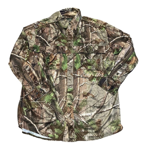 RedHead Men’s Sleeve Button Shirt Camouflage Print Size LARGE - Picture 1 of 8